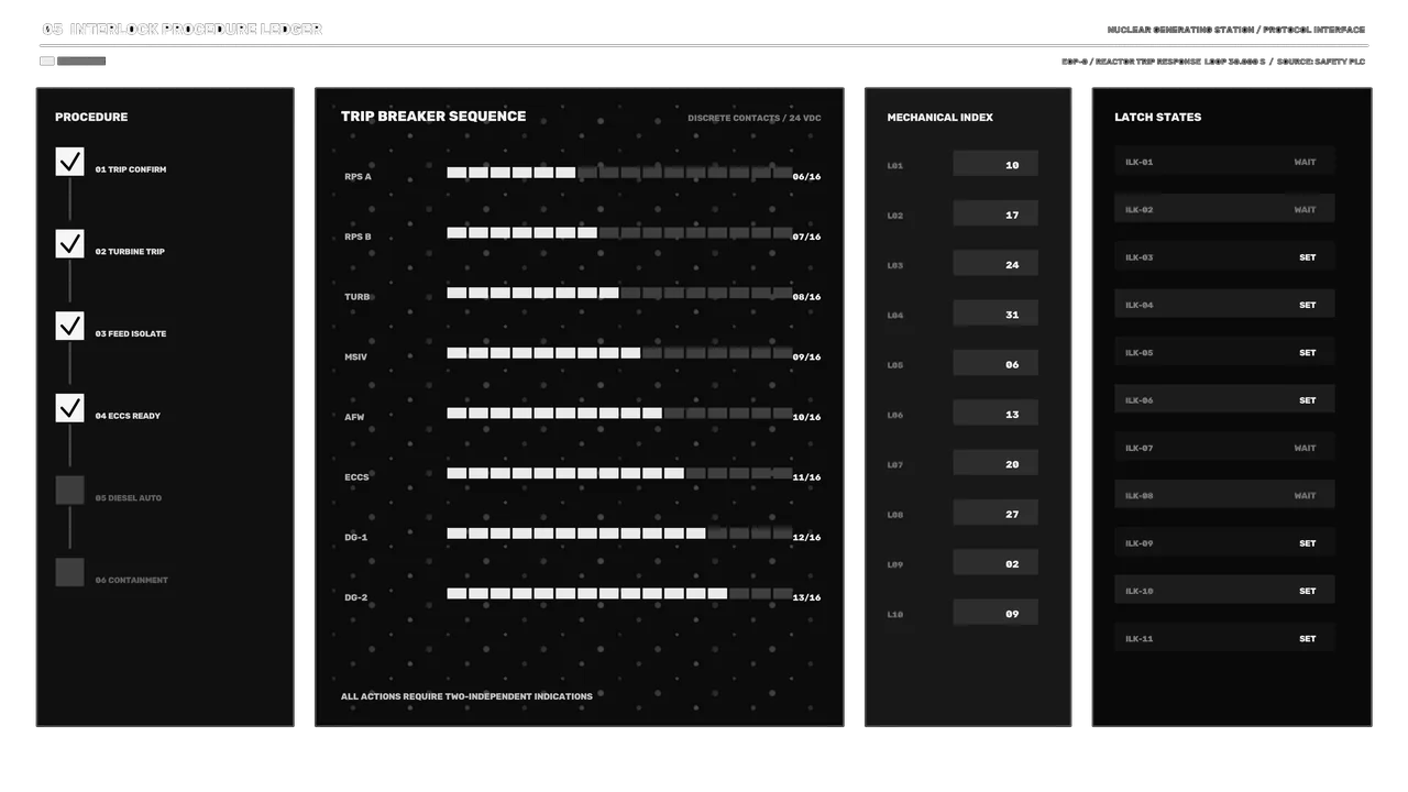 Sci-Fi Interlock Procedure HUD 4K Wallpaper