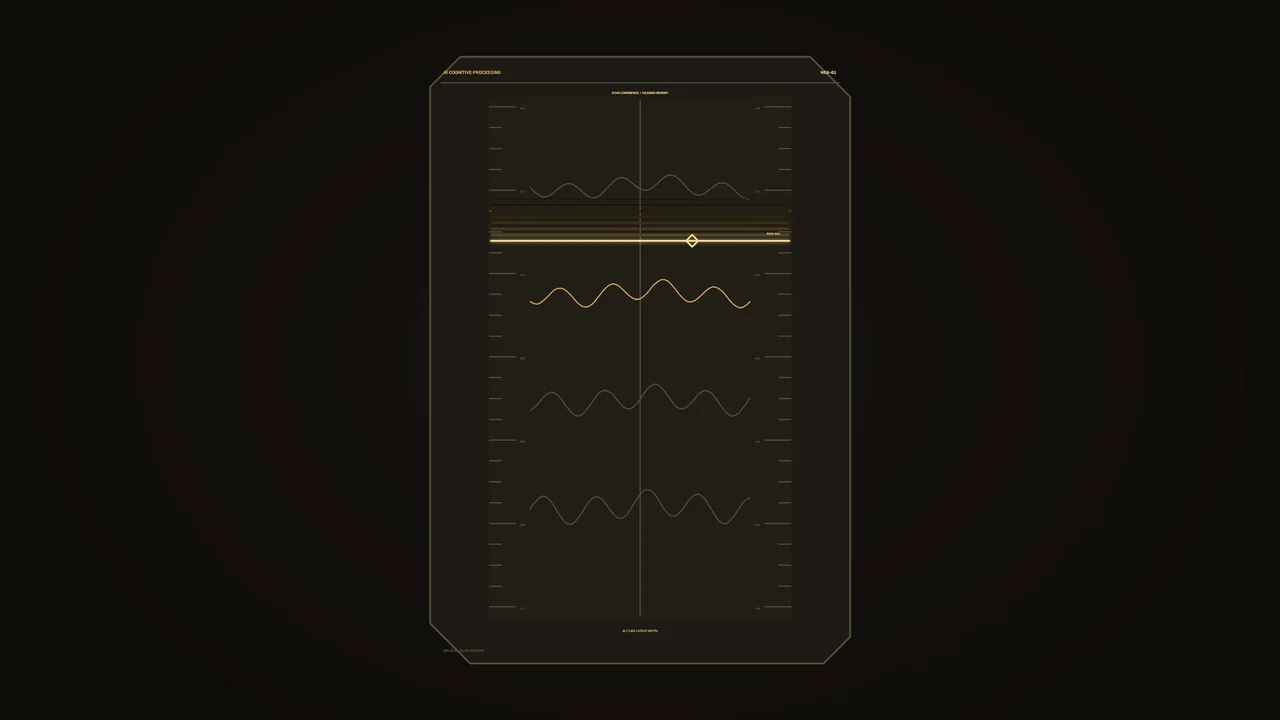 Amber Waveform Telemetry HUD Dashboard 4K Wallpaper