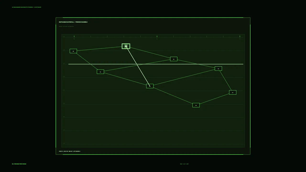 Green Network Trace HUD 4K Sci-Fi Wallpaper