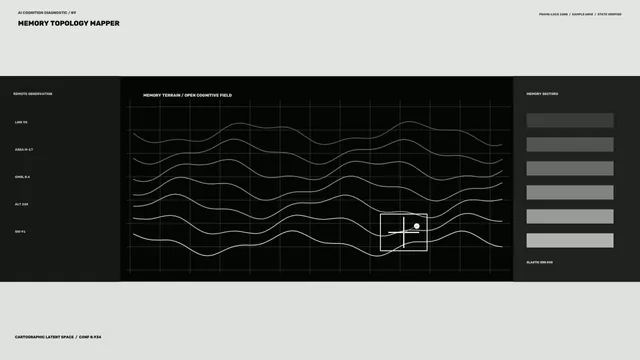 Memory Topology Mapper Sci-Fi HUD 4K Wallpaper
