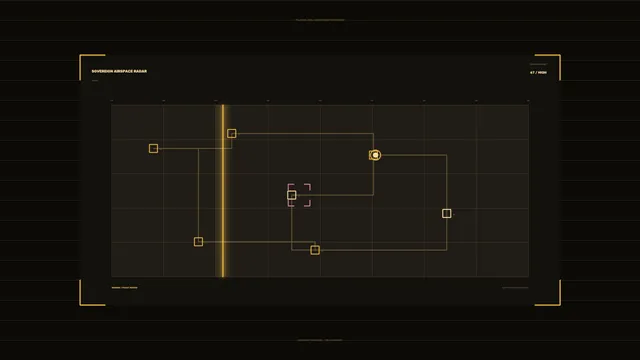 Sci-Fi Radar Telemetry HUD Dashboard with Grid and Target Markers 4K Wallpaper