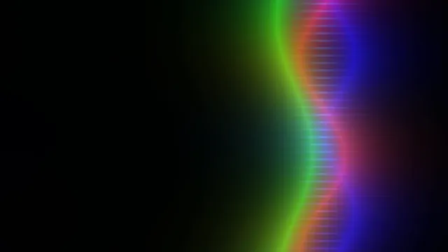 Neon Green and Violet Light Leak with Horizontal Scanlines 4K Wallpaper
