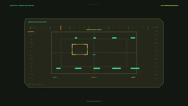 Futuristic Target Alignment HUD 4K Wallpaper