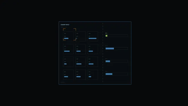Cohort Split Analysis HUD 4K Sci-Fi Wallpaper