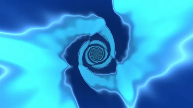 Blue Cyan Spiral Vortex 4K Wallpaper