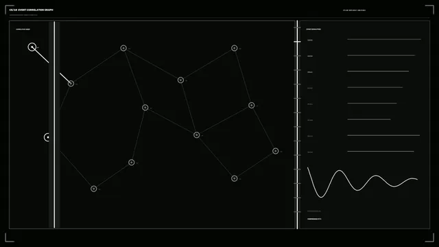 Cosmic Event Correlation Graph HUD 4K Sci-Fi Wallpaper