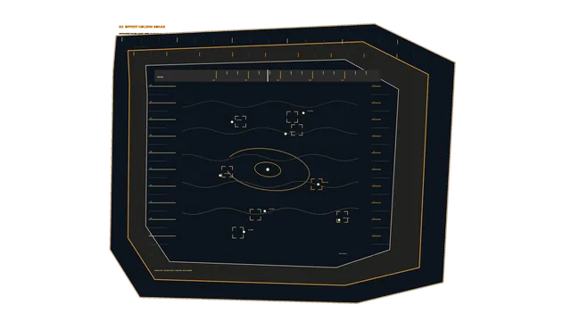 Amber Sonar Sensor HUD Interface 4K Wallpaper