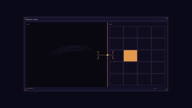 Geometric Target Tracking HUD Grid 4K Wallpaper