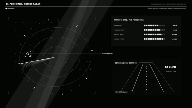 Perimeter Access Radar HUD 4K Sci-Fi Wallpaper