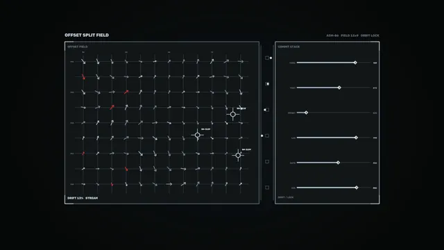 Vector Field Telemetry HUD 4K Sci-Fi Wallpaper