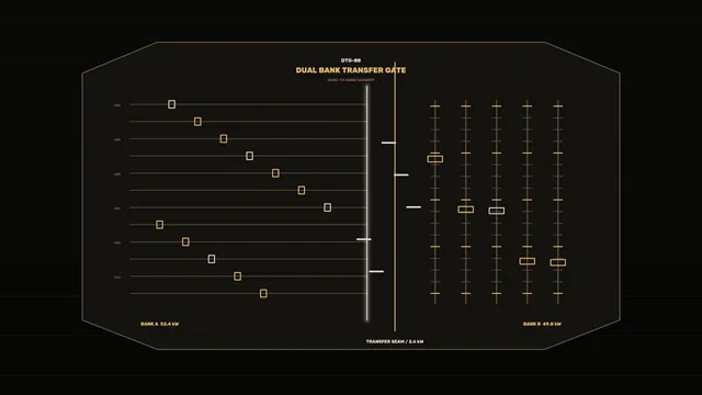 Dual Bank Power Transfer HUD 4K Sci-Fi Wallpaper
