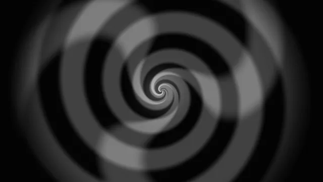 Monochrome Spiral Scanner HUD 4K Wallpaper