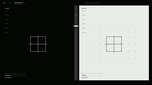 Dual-Panel Sci-Fi Crosshair Grid HUD 4K Wallpaper