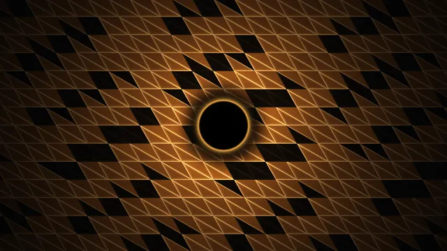 Amber Eclipse HUD Grid 4K Wallpaper