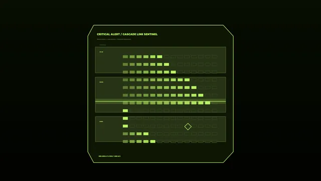 Critical Alert Telemetry HUD with Segmented Status Bars 4K Wallpaper