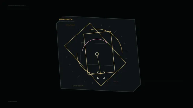 Precision Target Recognition HUD with Geometric Telemetry — 4K Wallpaper