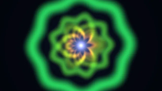 Neon Green Concentric Gateway Abstract 4K Wallpaper
