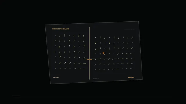 Swing Vector Balance Telemetry HUD – Free 4K Wallpaper