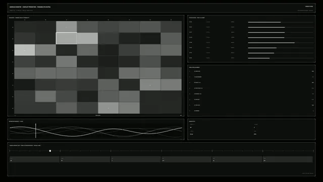 Airspace Conflict Prediction Matrix HUD Dashboard 4K Sci-Fi Wallpaper