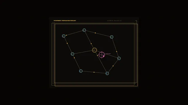 Acoustic Monitoring Propagation Topology HUD 4K Wallpaper