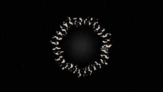 Abstract Ivory Eclipse Ring on Black 4K Wallpaper