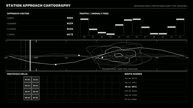 Station Approach Cartography Docking Guidance HUD