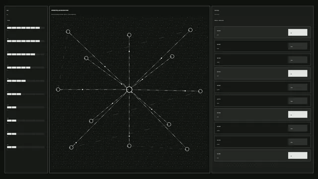 Interstellar Navigation HUD with Radial Waypoint Telemetry
