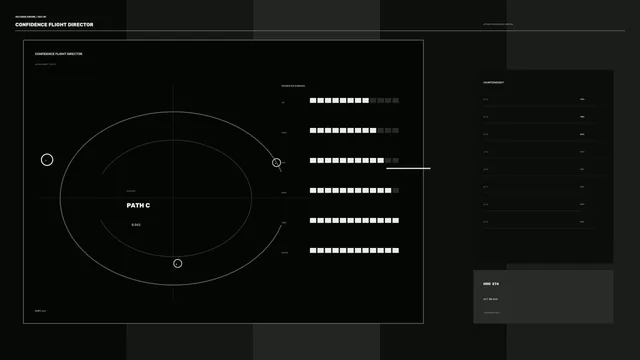 Dark Flight Director Telemetry HUD 4K Wallpaper