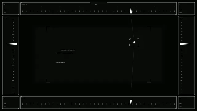 Monochrome Sci-Fi Telemetry HUD Interface 4K Wallpaper