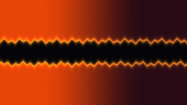 Glowing Orange Zigzag Band on Dark Gradient 4K Wallpaper