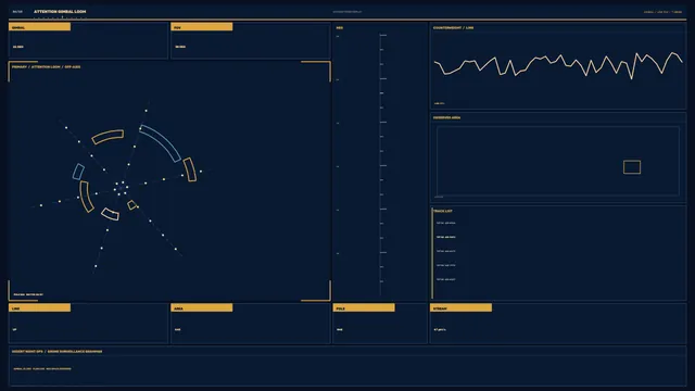 Futuristic Drone Tracking HUD Dashboard with Radial Scanner and Telemetry — 4K