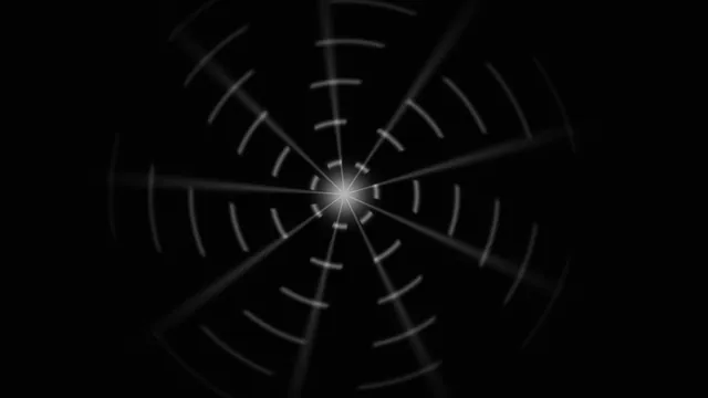 Monochrome Radial Navigation HUD Scanner Interface 4K Wallpaper