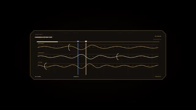 Consensus Return Tape Sci-Fi HUD Dashboard 4K Wallpaper