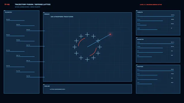 Sci-Fi Target Tracking HUD Dashboard 4K Wallpaper