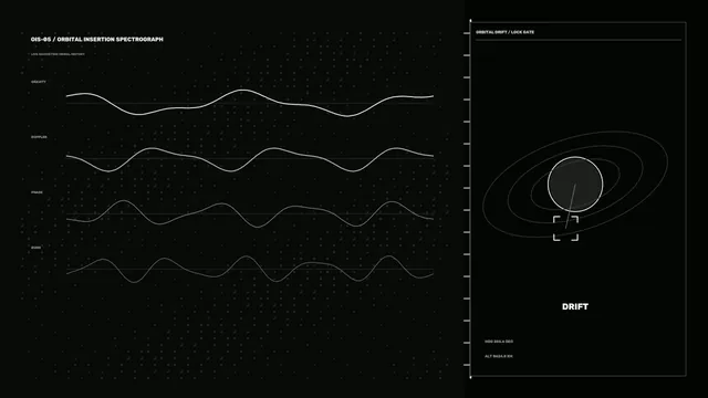 Orbital Drift Telemetry HUD 4K Sci-Fi Wallpaper