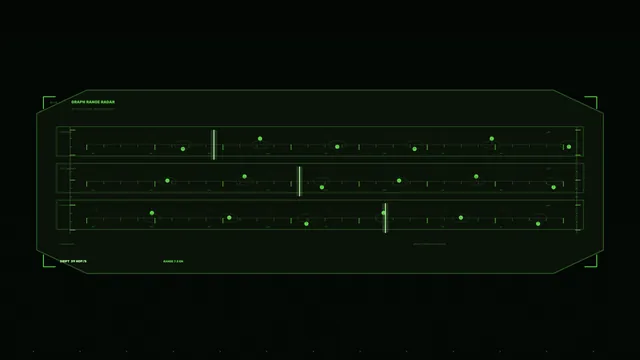 Green Graph Range Radar HUD Dashboard 4K Wallpaper