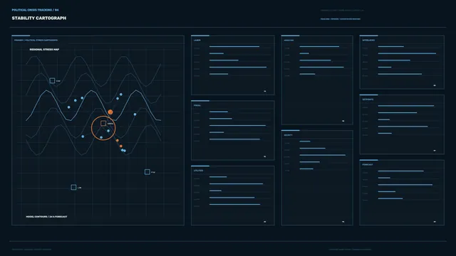 4K Sci-Fi Stability Cartography HUD Dashboard