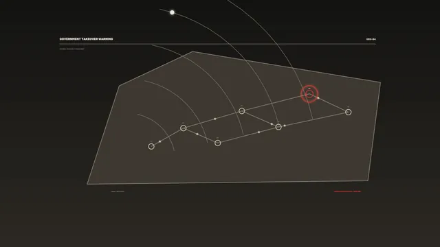 Sci-Fi Takeover Warning Telemetry HUD Wallpaper