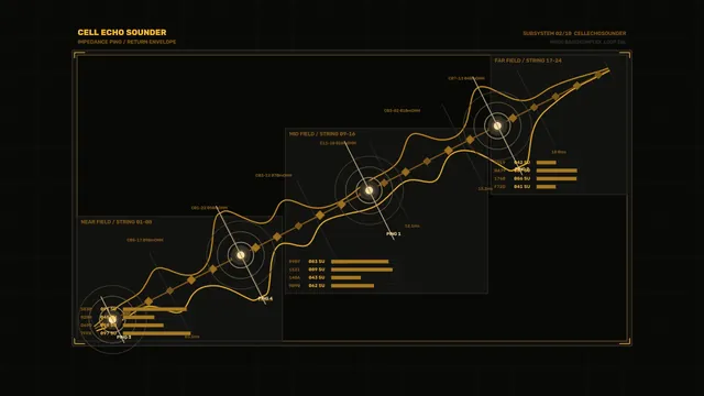 Sci-Fi Impedance Telemetry HUD Dashboard