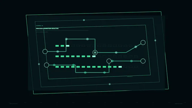 Process Reactor Flow HUD Dashboard 4K Wallpaper