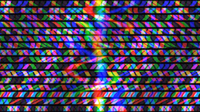 Color Channel Displacement Abstract Geometric 4K Wallpaper