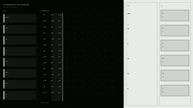 Monochrome Sci-Fi Telemetry Dashboard HUD 4K Wallpaper