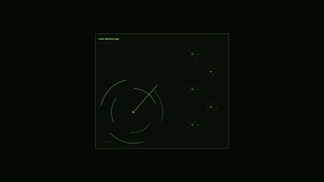Green Pivot Reticle Tracking HUD 4K Wallpaper