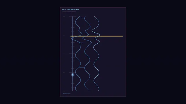 Sci-Fi HUD Telemetry Dashboard with Waveform Traces