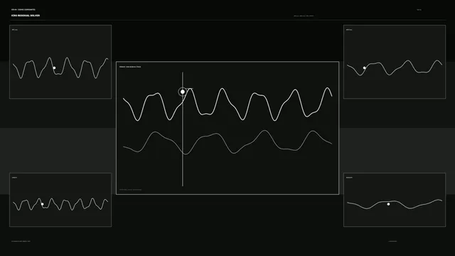 Sci-Fi Waveform Telemetry HUD Dashboard 4K Wallpaper