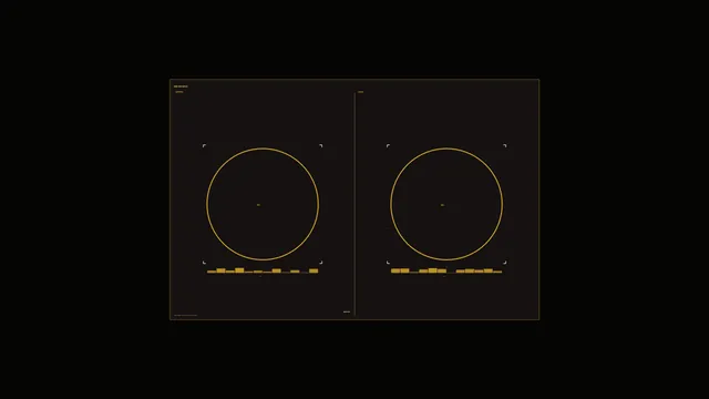 Amber Dual-Channel Telemetry HUD Dashboard 4K Wallpaper
