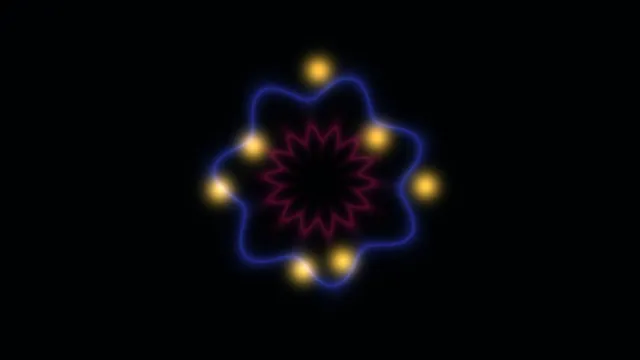 Circular Sci-Fi HUD Scanner with Neon Radial Indicators