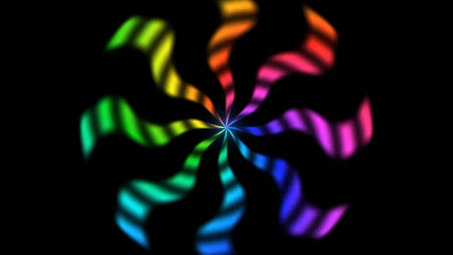 Rainbow Radial Mandala Vortex 4K Wallpaper