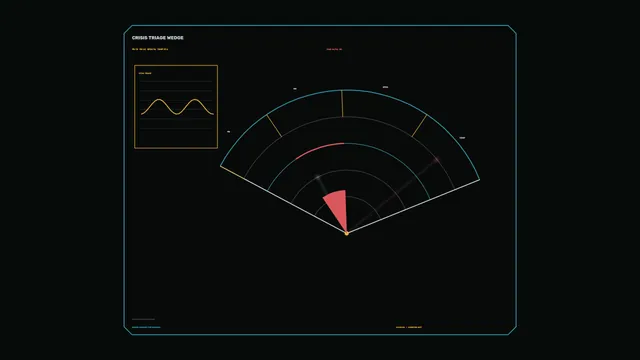 Medical Triage Radial Gauge HUD 4K Sci-Fi Wallpaper