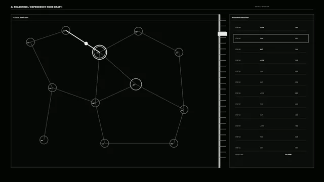 Sci-Fi Network Topology HUD and Status Register